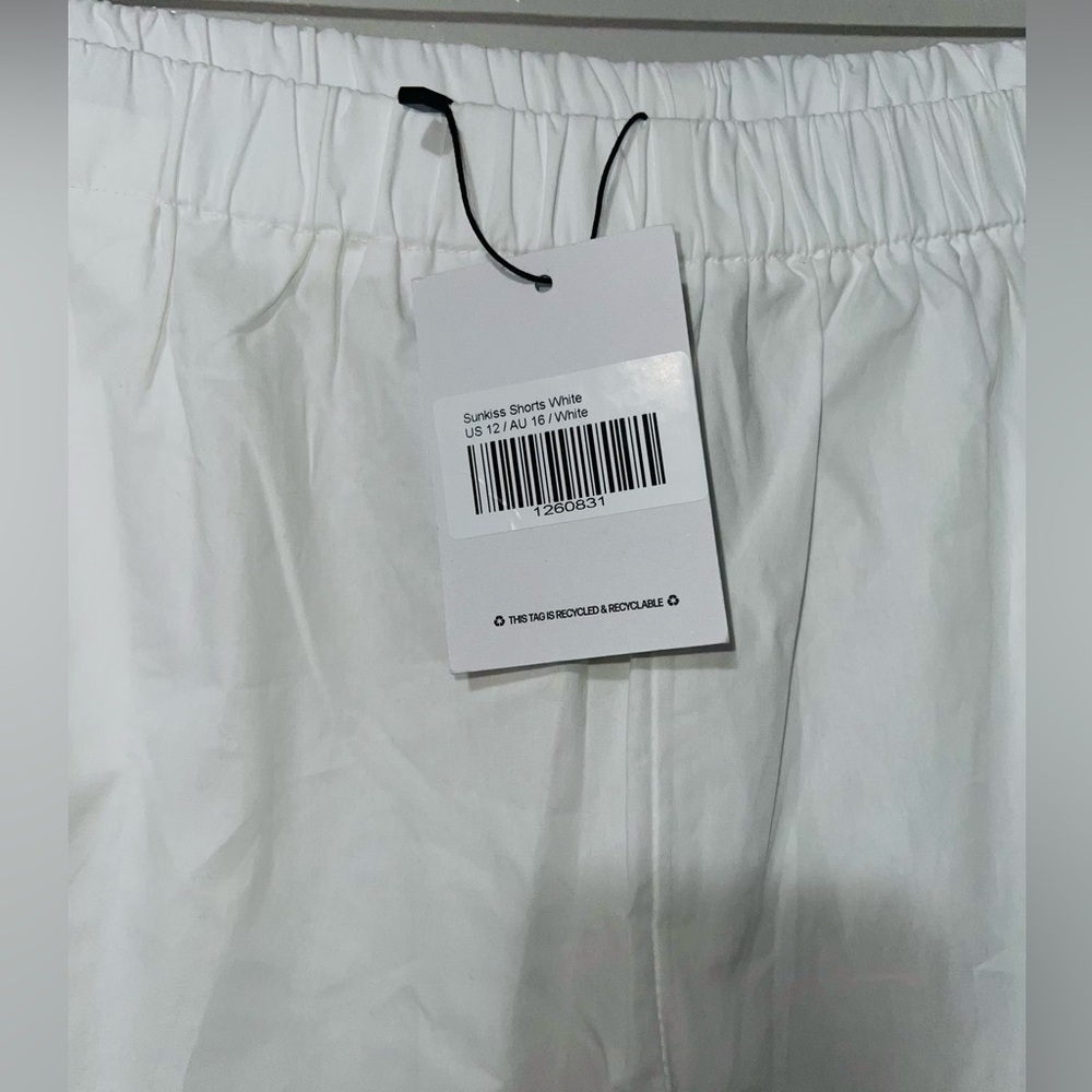 Princess Polly SUNKISS SHORTS WHITE - SIZE 12 - Picture 6 of 6